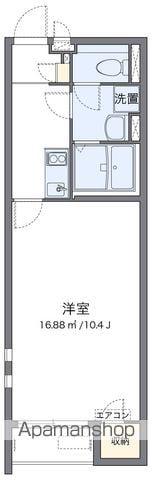 クレイノ松山インターⅤ(1K/2階)の間取り写真