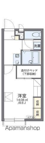 レオパレスKASAMATU(1K/2階)の間取り写真