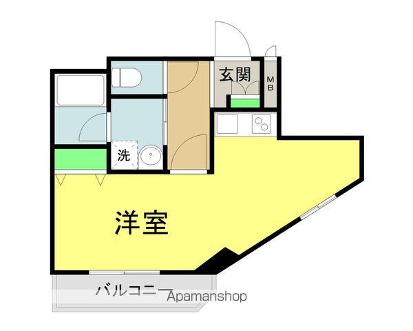 カメリア(ワンルーム/2階)の間取り写真