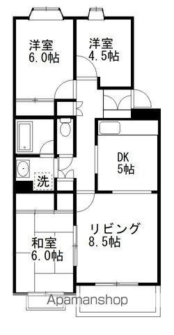 TS GARDEN習志野台(3LDK/3階)の間取り写真