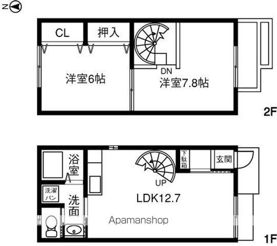 四季　悠(2LDK)の間取り写真