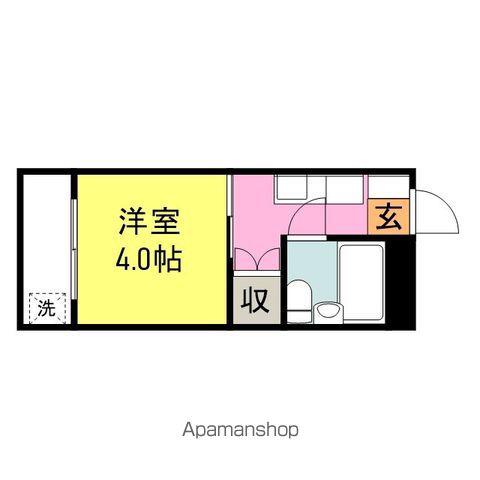 SS岩国ビル(1K/2階)の間取り写真