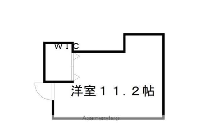 カーサミーア北白川(ワンルーム/2階)の間取り写真
