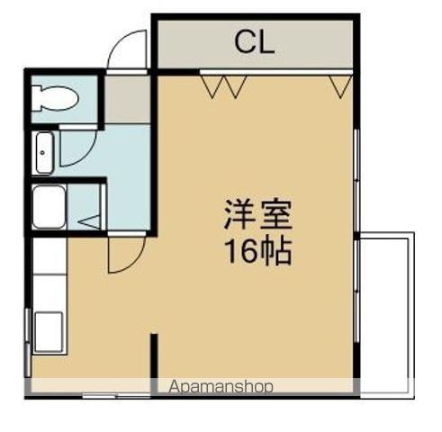 COVO(ワンルーム/1階)の間取り写真