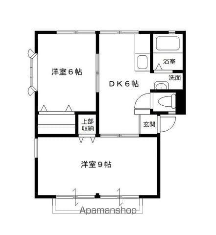 シティハイツ(2DK/2階)の間取り写真