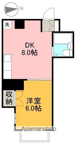 しらさぎマンションⅡ(1DK/2階)の間取り写真