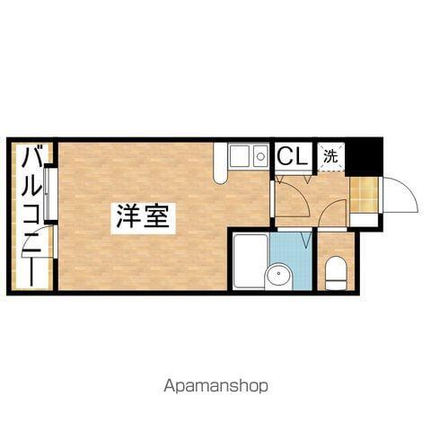 桜山アネックス(ワンルーム/6階)の間取り写真