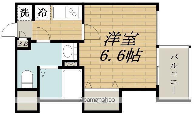 フレンシアノイエ東三国(1K/4階)の間取り写真