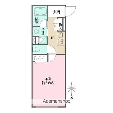 アトリオフラッツ自由が丘イースト(1K/3階)の間取り写真