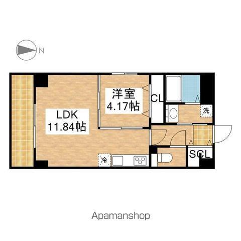 GRAN DUKE栄ELIMA(1LDK/2階)の間取り写真