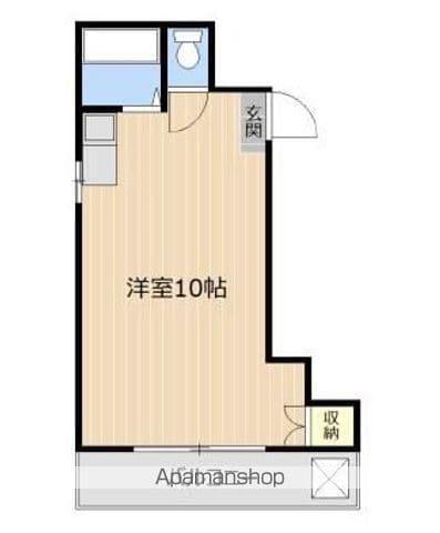 アルモ九品寺(ワンルーム/3階)の間取り写真