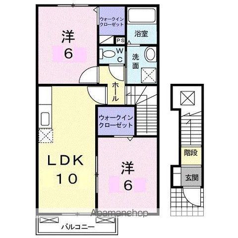 サニ-レジデンスA(2LDK/2階)の間取り写真