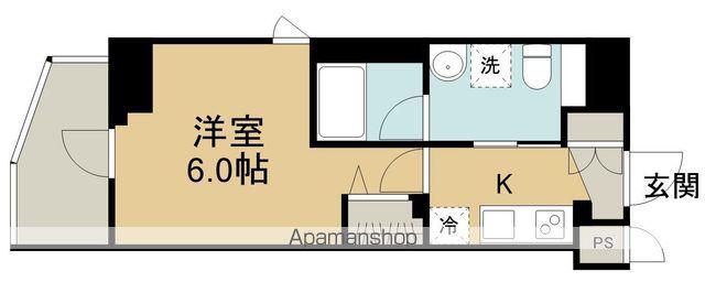 ステージグランデ相模原(1K/13階)の間取り写真