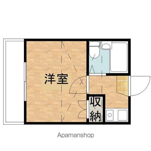 メゾンアンソレイユ(1K/2階)の間取り写真