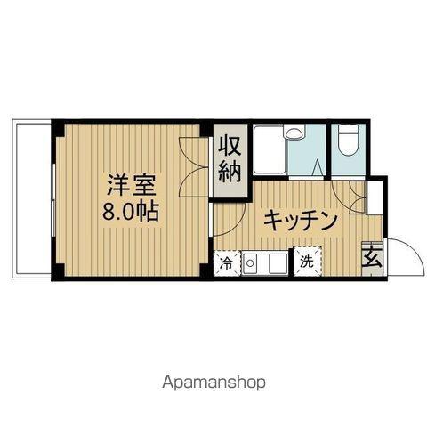 アムールサクライ(1K/1階)の間取り写真