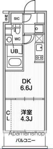 TASUKI RICHESSE HIGASHI-KOENJI(1DK/3階)の間取り写真