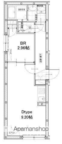 FAIR東向島(1LDK/3階)の間取り写真