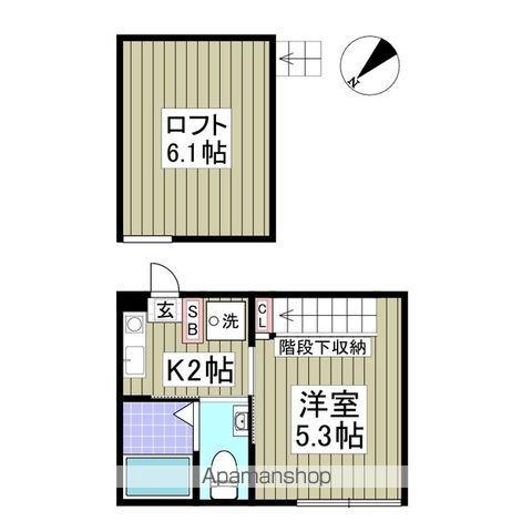 ダルーチャ北初富Ⅰ(1K/1階)の間取り写真