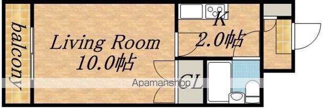 フォレスト158(1K/2階)の間取り写真