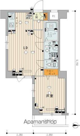 スカイコートヌーベル中村橋(1LDK/1階)の間取り写真