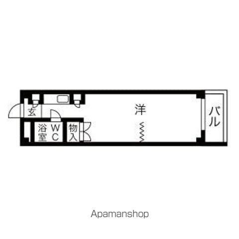 グリーンハイツ南久屋(ワンルーム/9階)の間取り写真