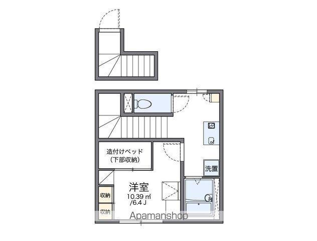 レオパレスプラド岩塚(1K/2階)の間取り写真