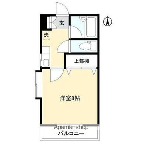 カーサ・トレビ(1K/3階)の間取り写真