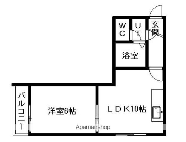 AMSサウスコート(1LDK/3階)の間取り写真