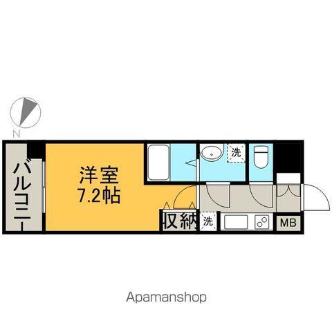 セノアタワー泉(1K/5階)の間取り写真