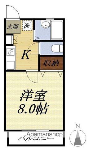 ミ・マニアーナB(1K/1階)の間取り写真