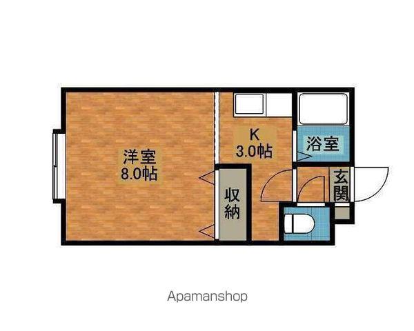 ドリームハイツ(1K/2階)の間取り写真