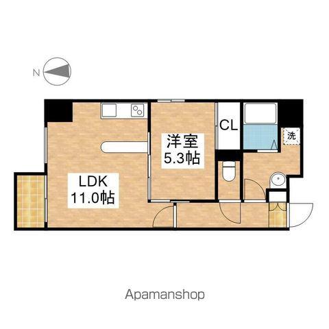 レジディア久屋大通Ⅱ(1LDK/3階)の間取り写真