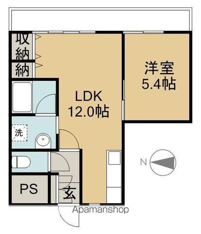 パークマンションアイワ(1LDK/3階)の間取り写真