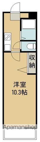 レジデンスつばさ(1K/3階)の間取り写真