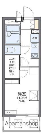 レオパレス辻町Ⅱ(1K/2階)の間取り写真