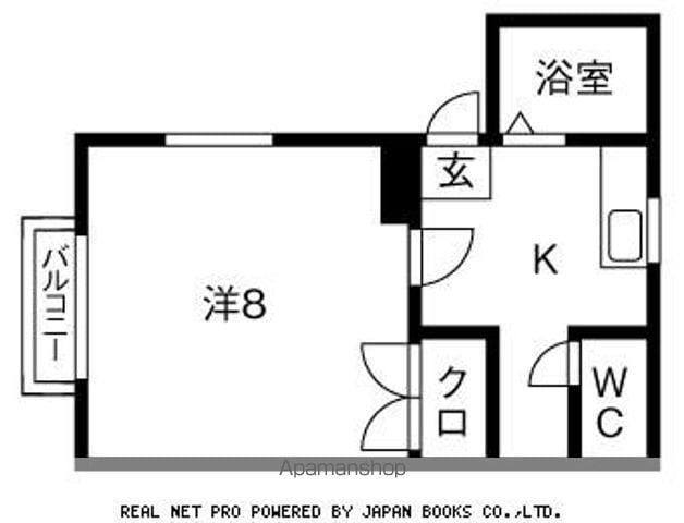 スカイタウンヨシダA(1K/2階)の間取り写真