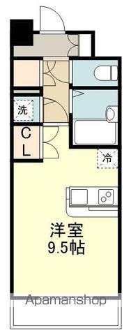 プライムアーバン仙台五橋(ワンルーム/9階)の間取り写真