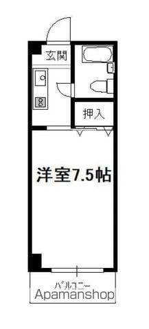 エアリーⅡ(1K/3階)の間取り写真