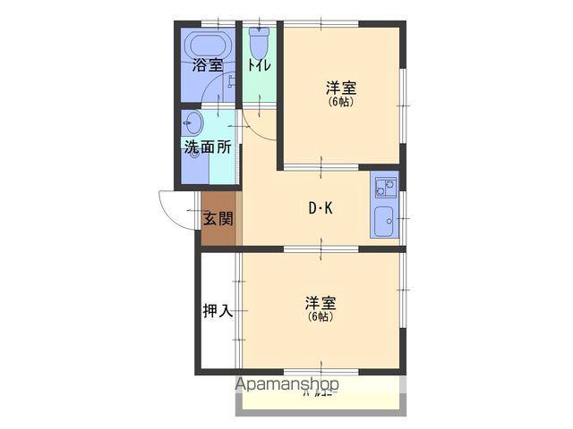 エムズコーポ(2K/2階)の間取り写真