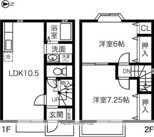 ＢＬＯＯＭ(2LDK)の間取り写真