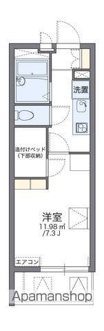 レオパレスサンテル(1K/2階)の間取り写真