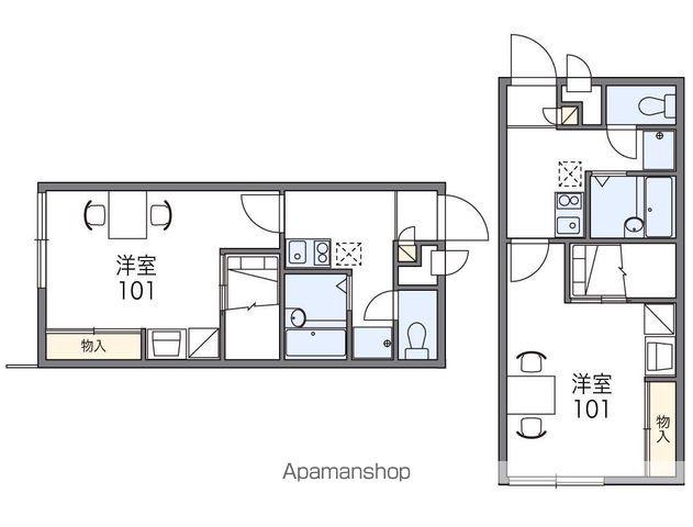 レオパレス とちの木(1K/2階)の間取り写真