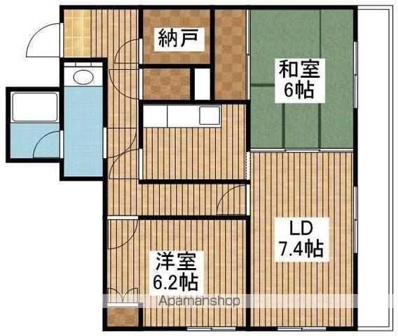 アクシス駅南ウエスト(2SLDK/6階)の間取り写真