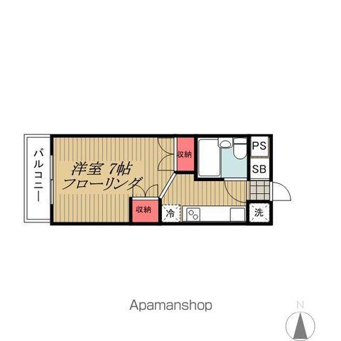 アークス太子堂(1K/2階)の間取り写真