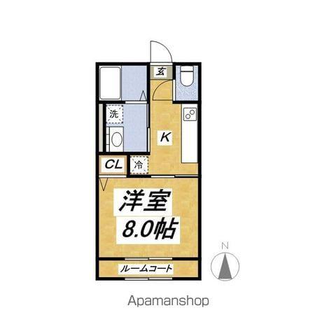 エスポアール平和台(1K/1階)の間取り写真