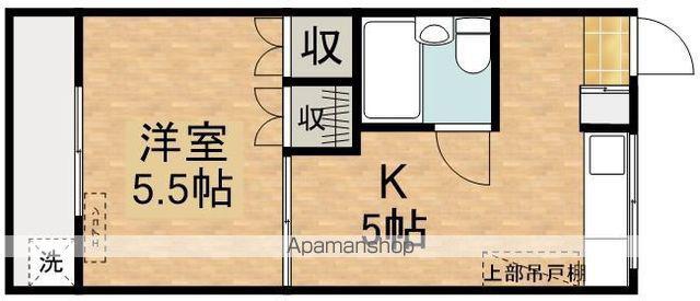 西原台ハイツ(1K/1階)の間取り写真