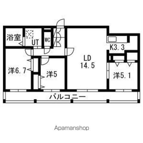 ステラ ポラーレ(3LDK/5階)の間取り写真