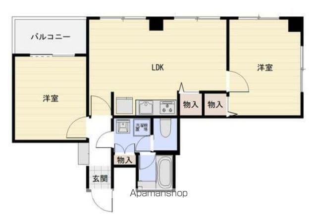 ストークタワー大通公園1(2LDK/12階)の間取り写真