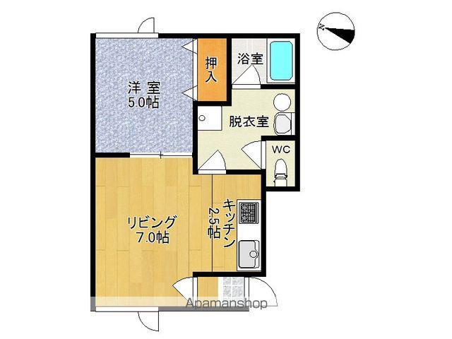 PEACE2(1LDK/1階)の間取り写真