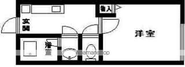 Kセゾン春木(1K/1階)の間取り写真